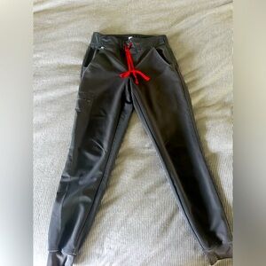 XS zamora joggers FIGS. Charcoal gray.